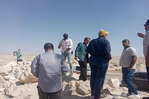 تفقد رئيس الحي مخر السيل بمنطقة زهور 15 مايو