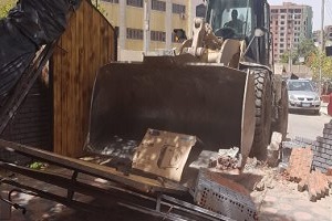 حملة لرفع الإشغالات بشوارع مصر القديمة