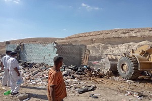 حملة مكبرة لإزالة التعديات بمنطقة الزرايب