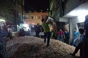 رئيس حي البساتين يقرر ايقاف أعمال مباني مخالفة بالمجاورة السابعة بمنطقة المعراج