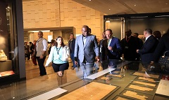 الرئيس الانتقالي لجمهورية الجابون والوفد المرافق له يزور ثلاثة مواقع أثرية في مصر