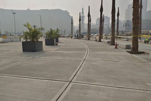 متابعة أعمال تطوير ميدان التحرير