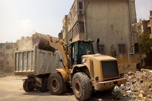 رفع كفاءة بعض شوارع حي الساحل