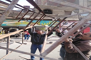 حملة لرفع الاشغالات بحي عين شمس