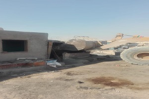 الموجه ١٥ لازالة التعديات على اراضي املاك الدولة بحي طره