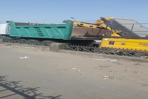 أعمال كنس وتجريد بالحي