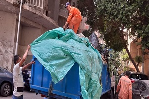 أعمال نظافة بالحي