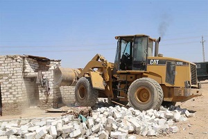 استعادة 1000 ألف متر بالموجه 13 لاسترداد أرضي الدولة