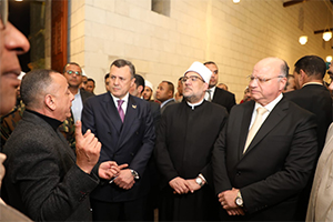 وزيرا السياحة والآثار والأوقاف ومحافظ القاهرة يفتتحون مسجد الحاكم بأمر الله