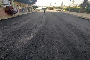 متابعة استكمال رصف المرحله الثانية لمساكن المظلوم