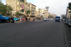 أعمال صيانة ونظافة بشارع المنصورية