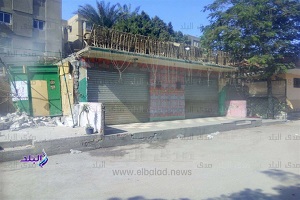 حمله لرفع الاشغالات بحي التبين بمشاركة قسم الشرطة