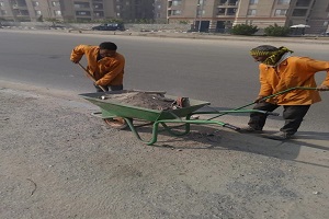 متابعة سير العمل بمنظومة النظافه بالحي