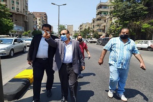 متابعة أعمال الدهانات والنظافة بالحي 