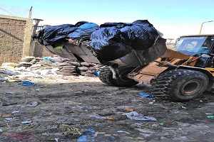 تكثيف حملات النظافة ببعض مناطق الحي