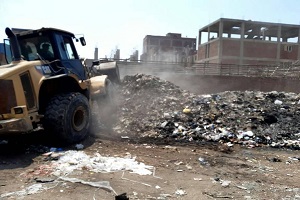 أعمال نظافة ببعض شوارع حي المرج