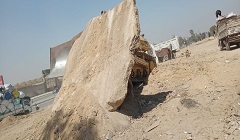 حملة مكبرة لرفع التراكمات والمخلفات الصلبه ببعض شوارع حي الخليفه