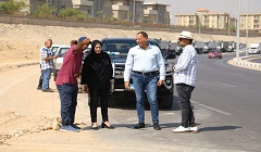 رئيس هيئة النظافة والتجميل يتفقد اعمال رفع مخلفات البناء بمنطقة محور شينزوابي