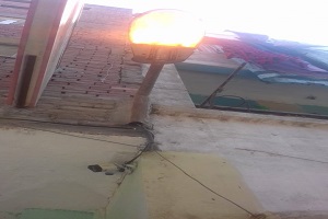 حملة لإنارة  بعض شوارع الحي