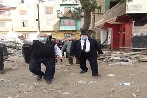 استكمال إزالة منطقة عزبة الصفيح 