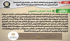  حقيقة اكتشاف أخطاء في طباعة برايل على العملة البلاستيكية فئة الـ 20 جنيهاً