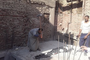 ازالة التعديات على املاك الدولة بالحي