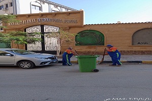 حملات لرفع كفاءة مستوى النظافة بمحيط المدارس في نطاق الحي