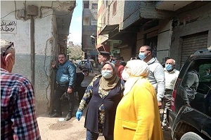 حي الخليفة يقوم بإزالة أعمال مباني مخالفة بحارة حسن عمر