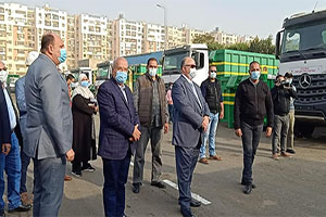 محافظ القاهرة يتفقد عدد من المعدات الجديدة التي دخلت الخدمة بهيئة نظافة وتجميل القاهرة