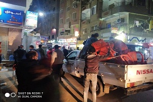 حملة لرفع الإشغالات ونظافة شوارع الحي