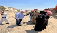رئيس الحي يتفقد أعمال التطوير بالفسطاط