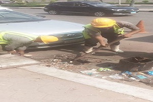 جارى العمل على تطهير بلاعات الأمطار