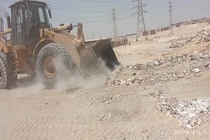 حملات لرفع مستوى كفاءة النظافه الحي