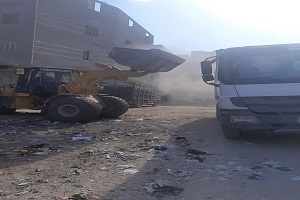 تكثيف حملات النظافة لرفع كفاءة جميع مناطق الحي