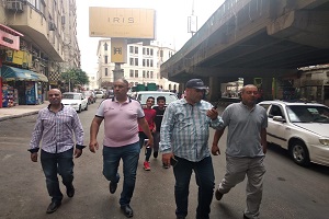 إزالة الإشغالات بالحي لتسيير حركة المرور