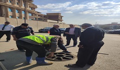 اصلاح كسر ماسورة مياه وصرف صحي بنطاق الحي