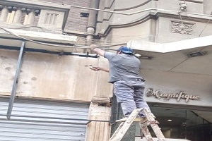 إيقاف وإزالة أعمال مخالفة بالزمالك