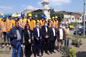 متابعة اعمال التطوير الجارية بالحي 