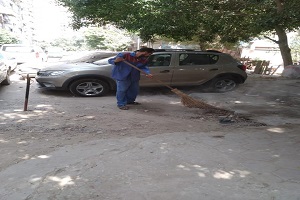 متابعة الاعمال اليومية بالحي 