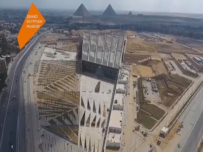 جولة من داخل المتحف المصري الكبير 