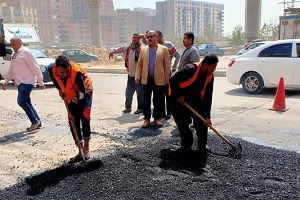 رصف شارع انابيب البترول بحي السلام أول