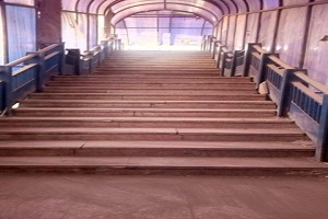 تجهيزات كوبري المشاة بشارع الخليفة المأمون