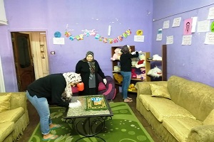 حملة مكبرة لتطهير وتعقيم دور الايتام والايواء بحي الزيتون