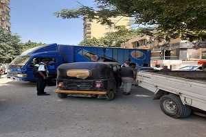 حملات  للقضاء على المخالفات المروريه بالحي