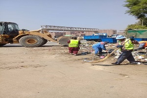 حملة نظافة بشارع كورنيش التبين البلد ،السكريه بحي التبين