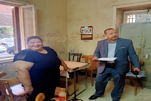 متابعة أعمال الإدارات التنفيذية والخدمية بالحي  