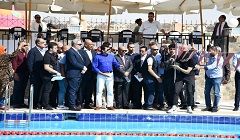 وزير الرياضة يفتتح حمام سباحة نصف أُوليمبي بمركز شباب زهراء المعادي