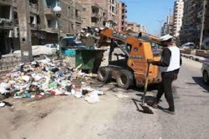 حملة نظافه على شوارع الحي