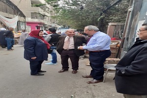 حملة للتصدي علي الأشغالات بالحي 