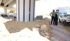 أعمال رفع كفاءة التجميل بالمحاور والطرق الجديدة